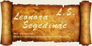 Leonora Segedinac vizit kartica